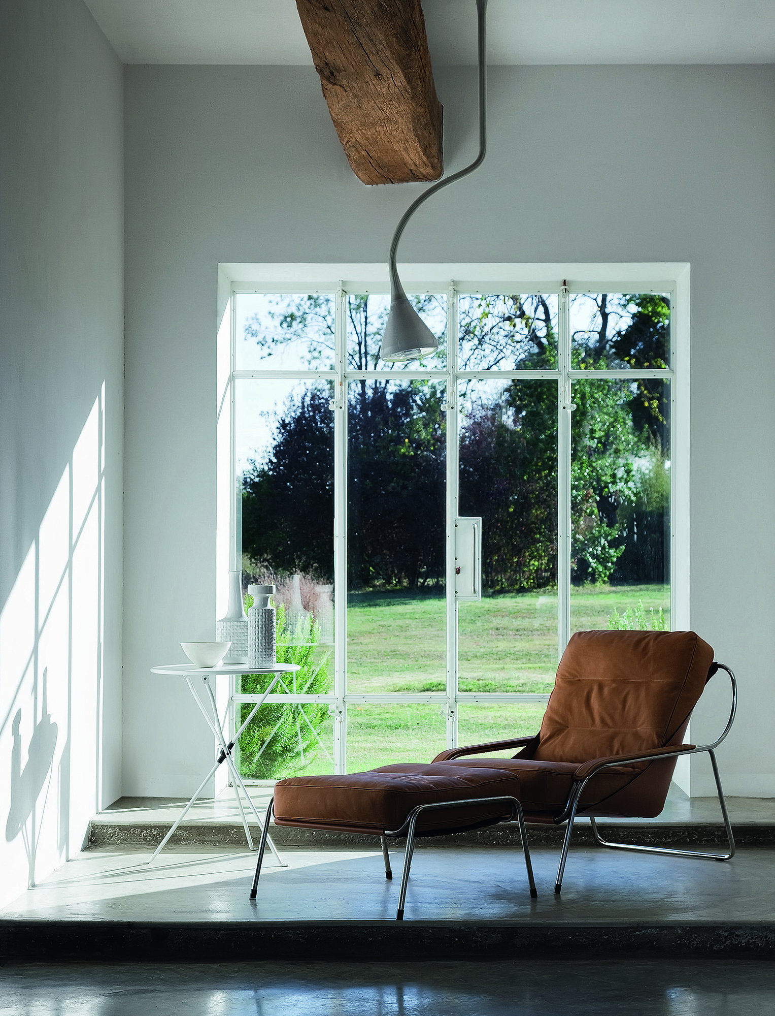 Maggiolina Armchair and Footstool Zanotta