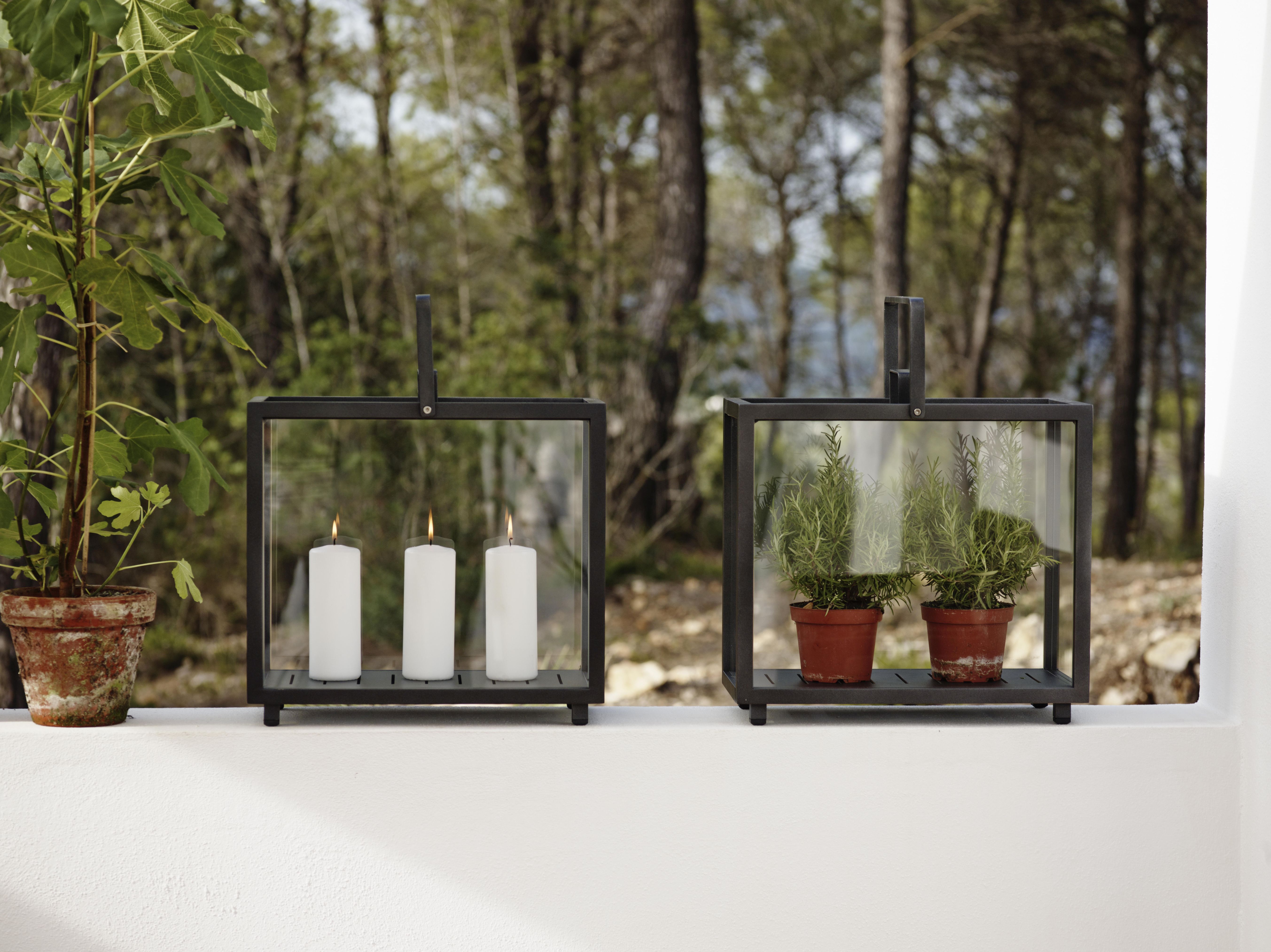 Lighthouse Lantern Rectangular Teak Cane-Line