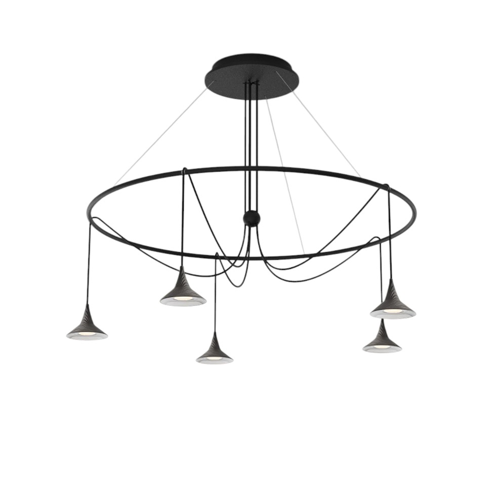 Unterlinden Chandelier Ring Aluminium 2700K Artemide