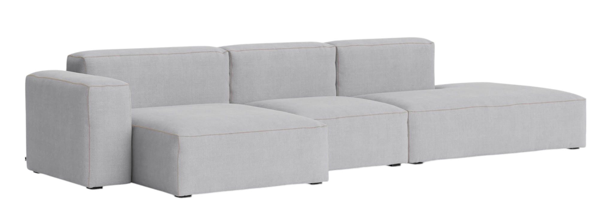 Mags Soft Sofa 3-seater Combination 4 Low Armrest Armrest left Hay