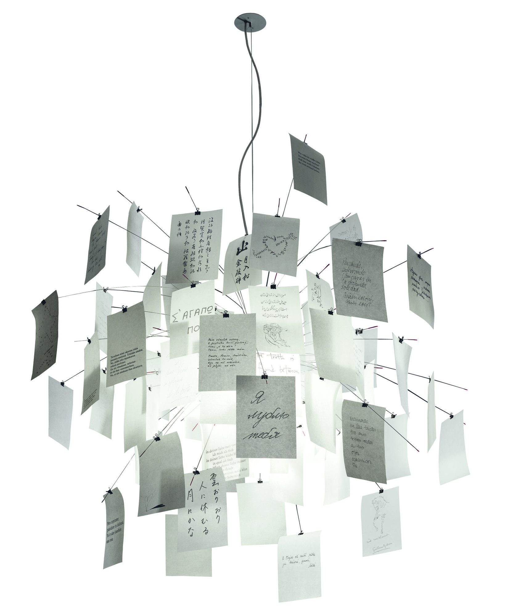 Zettel´z 5 pendant lamp Ingo Maurer