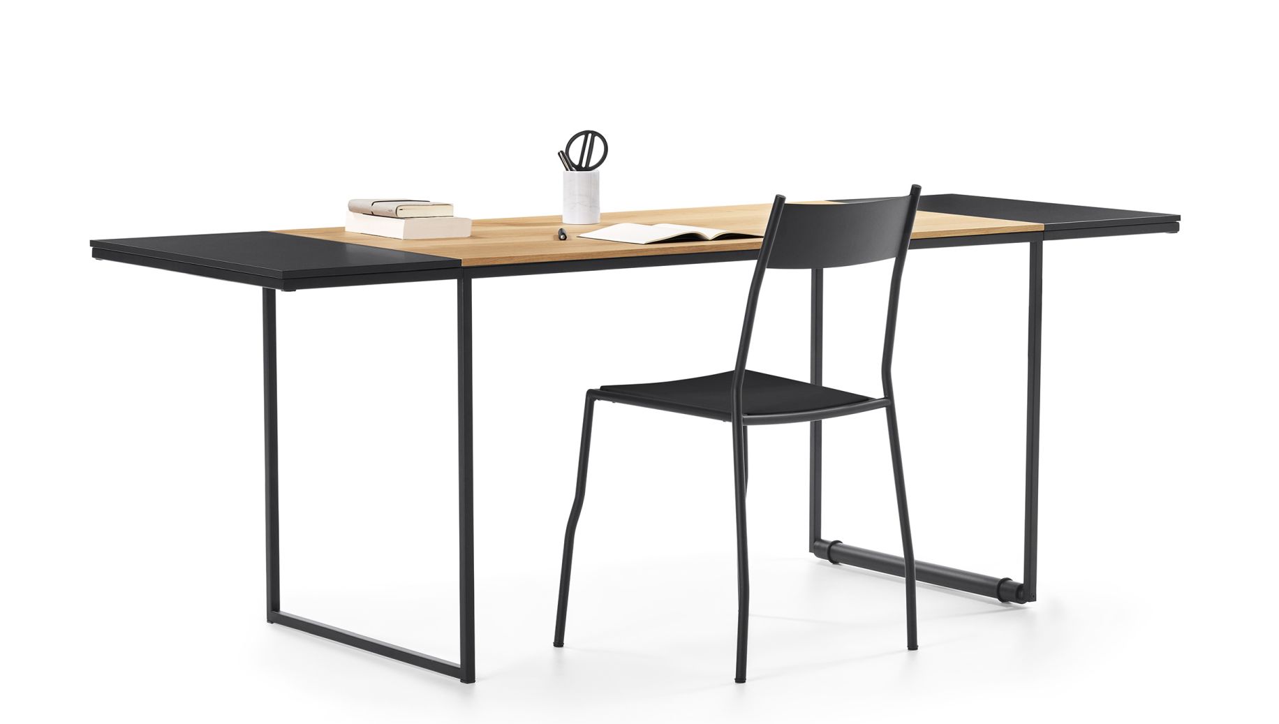 Macis desk with drawer, extensions and pin board Oak Opinion Ciatti