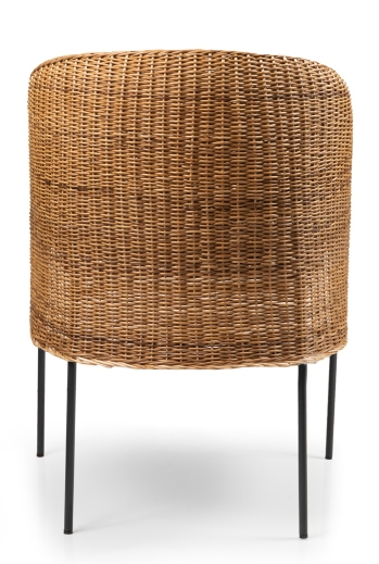 Caribe Natural Dining Chair Chair Outdoor ames Raw natural material / Black