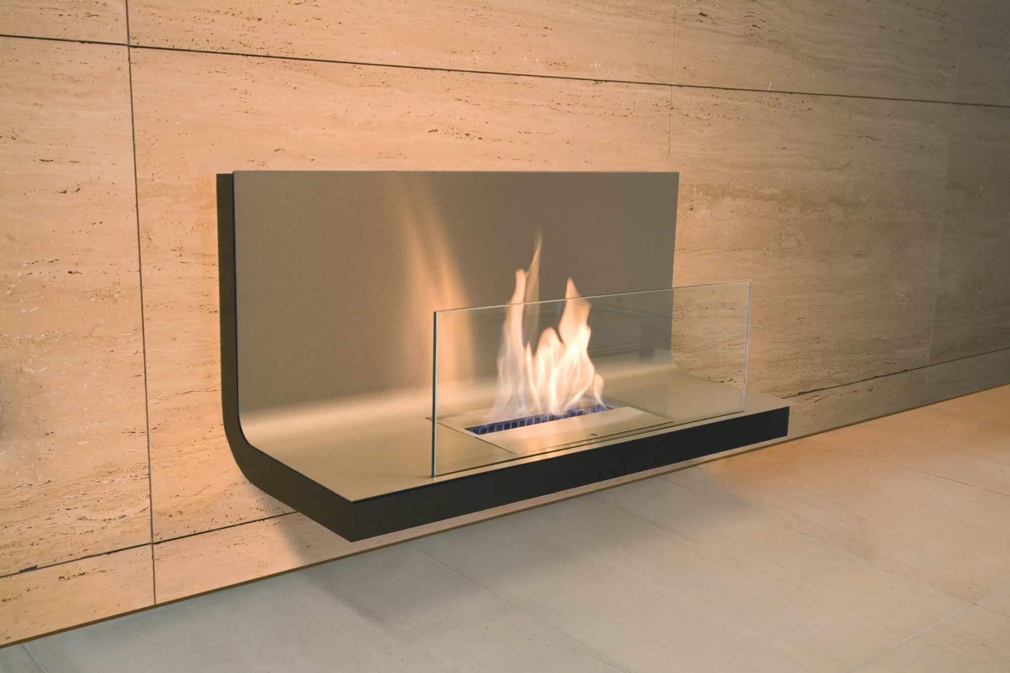 Wall Flame 1 Ethanol Fireplace Radius