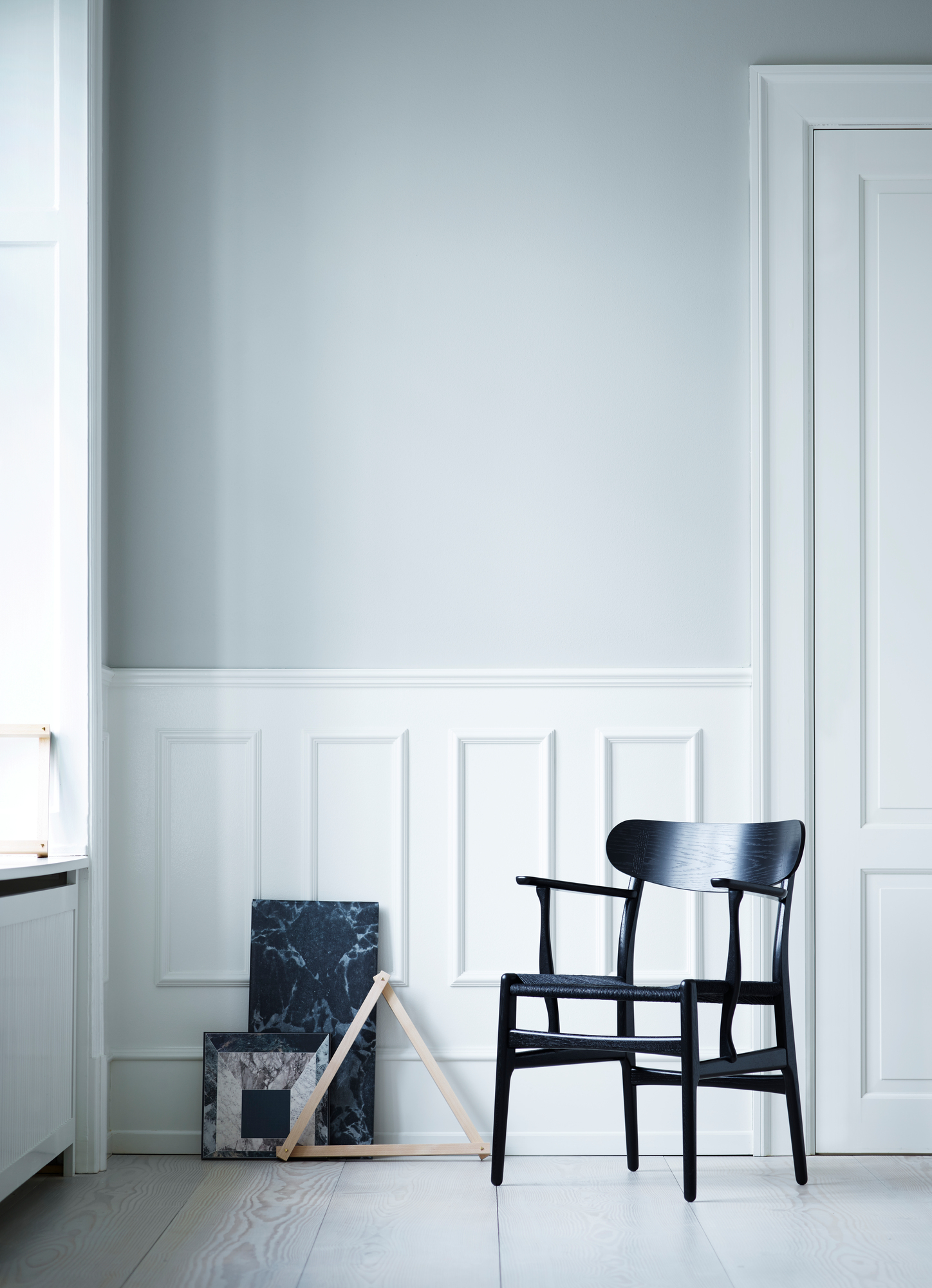 CH26 wooden chair Natural braid/Oak soaped Carl Hansen &amp; Søn