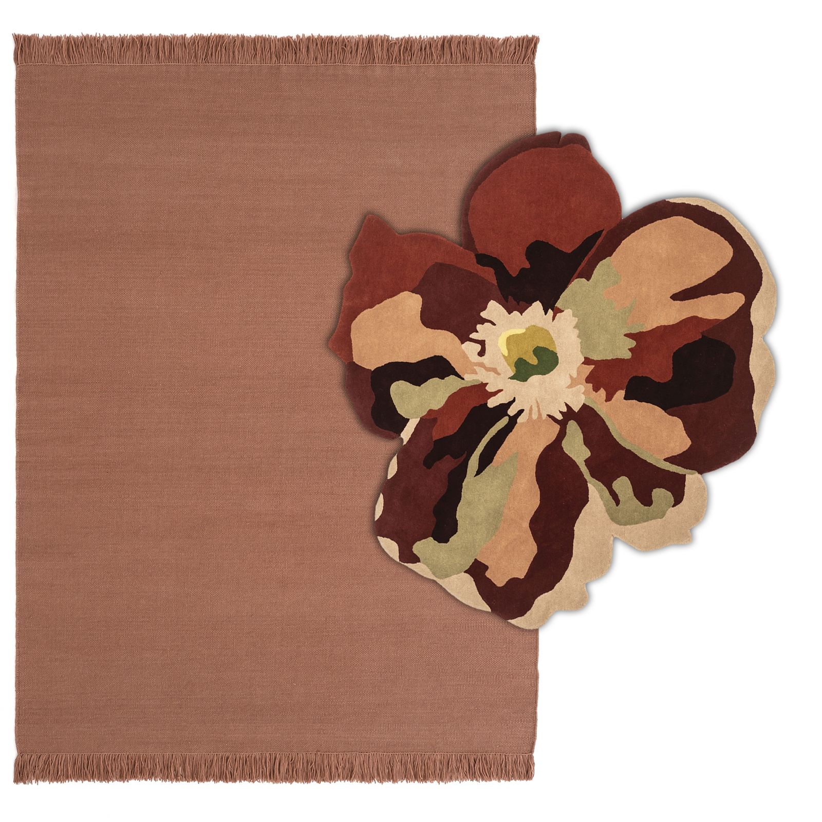 Flora Bloom 2 Carpet 170x150 cm Nanimarquina