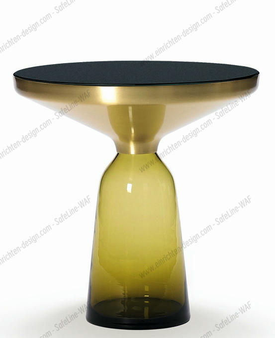 Bell Side Table ClassiCon Brass Citrine Yellow