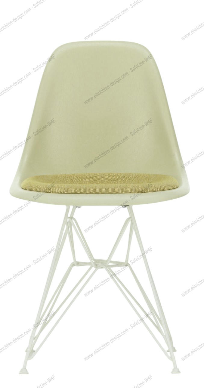 Eames Fiberglass Chair DSR Chair with Seat cushion Vitra