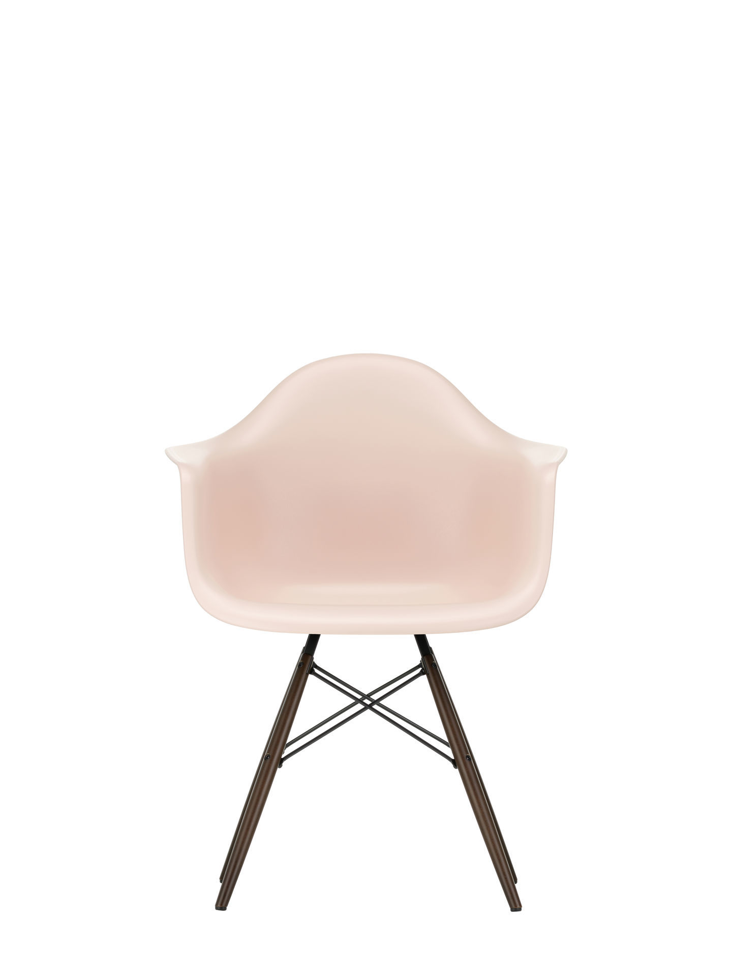 Eames Plastic Arm Chair DAW Chair Vitra Maple yellowish - Tender pink
