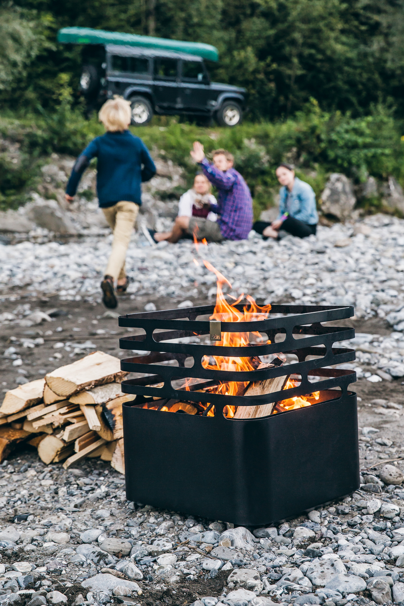 Cube fire basket black höfats Cube fire basket black höfats