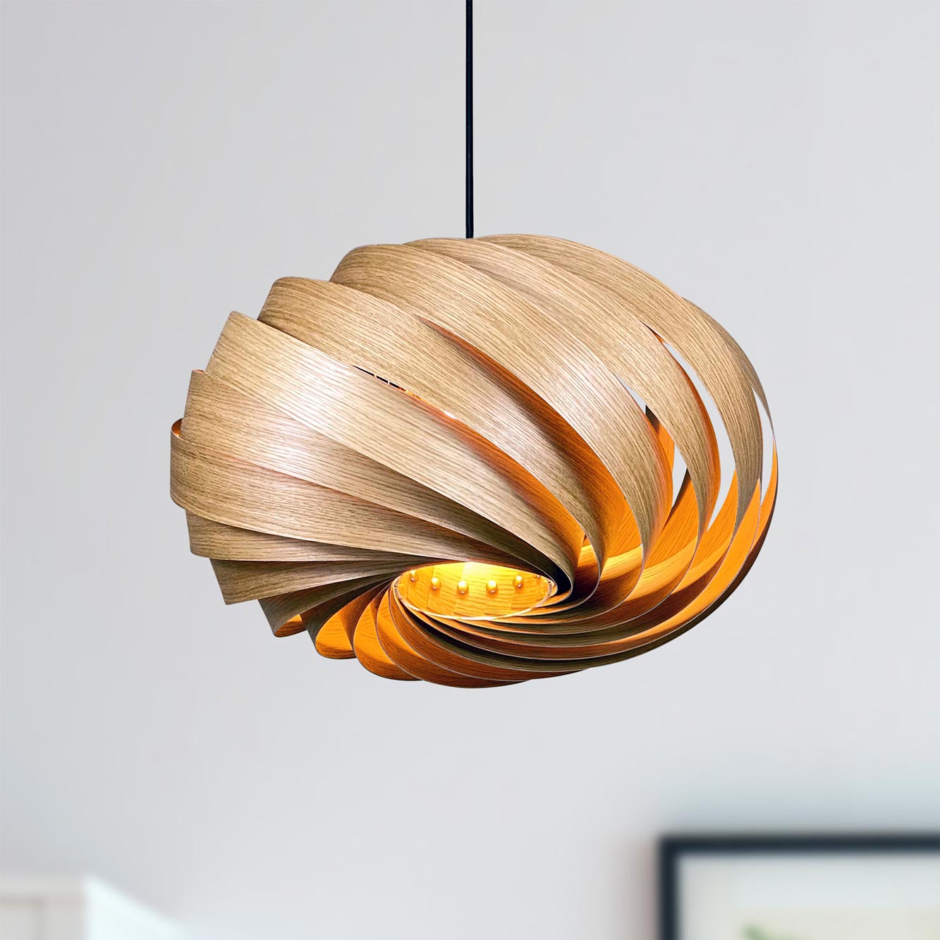 Quiescenta Pendant lamp Ø45 cm Oak Gofurnit