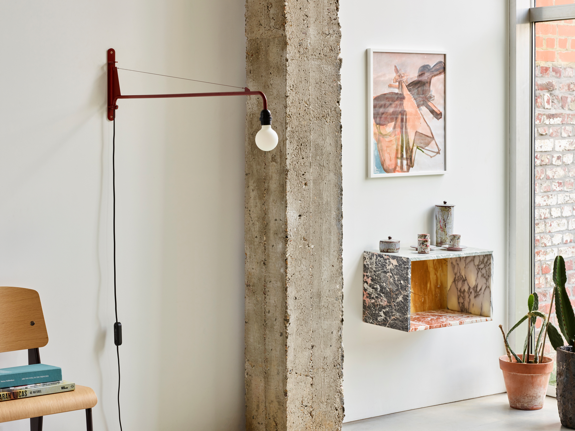 Petite Potence Wall lamp Vitra Deep black