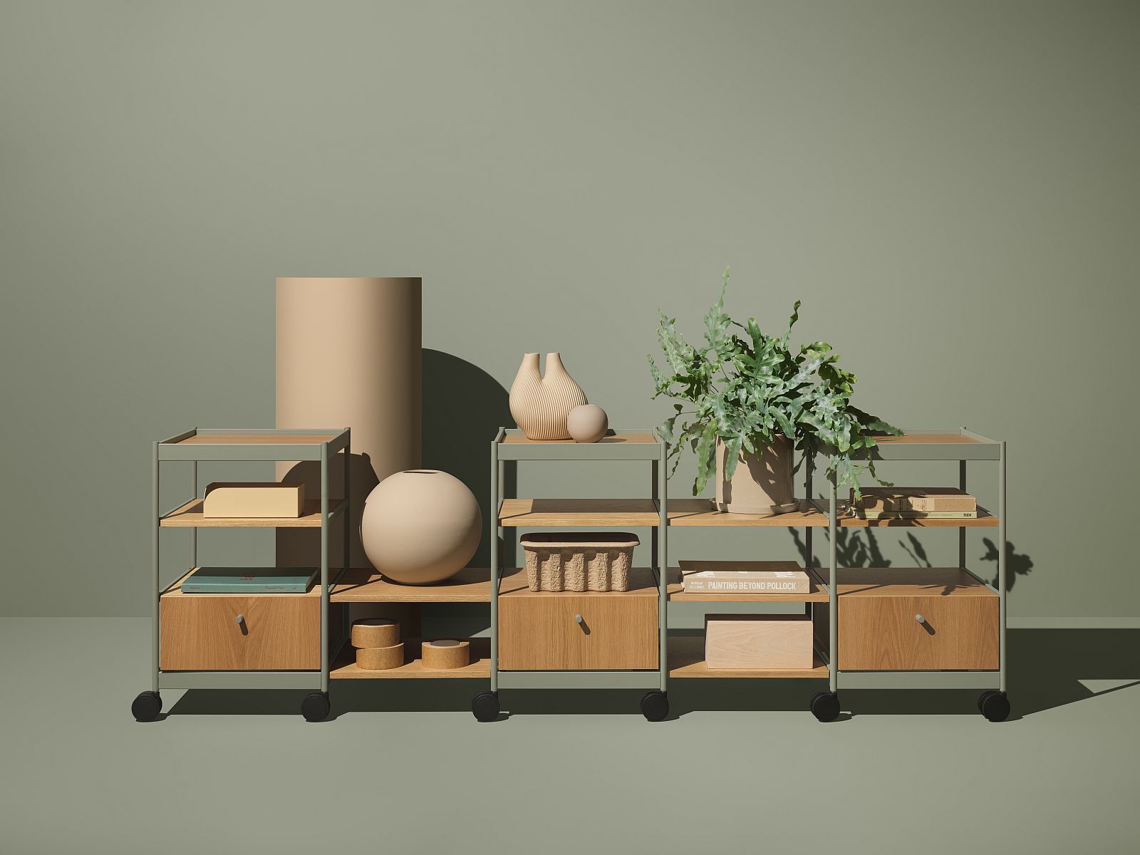 Beside Office Trolley shelving unit / chest of drawers Mizetto QUICK SHIP