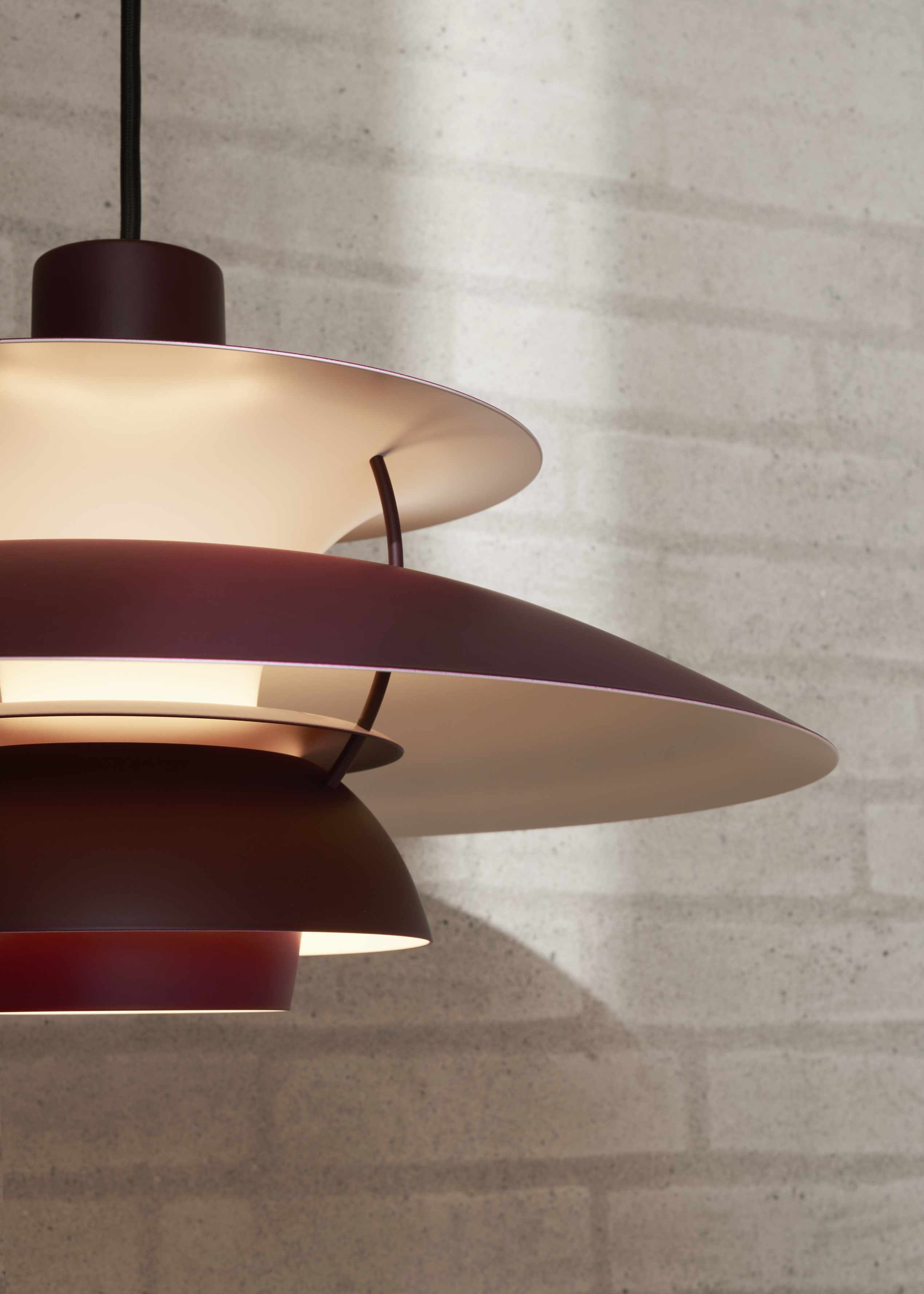 PH 5 Monochrome Pendant light Louis Poulsen Dusty Indigo