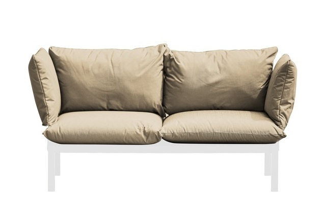Domino Outdoor Sofa 2-seater Jan Kurtz White/Taupe