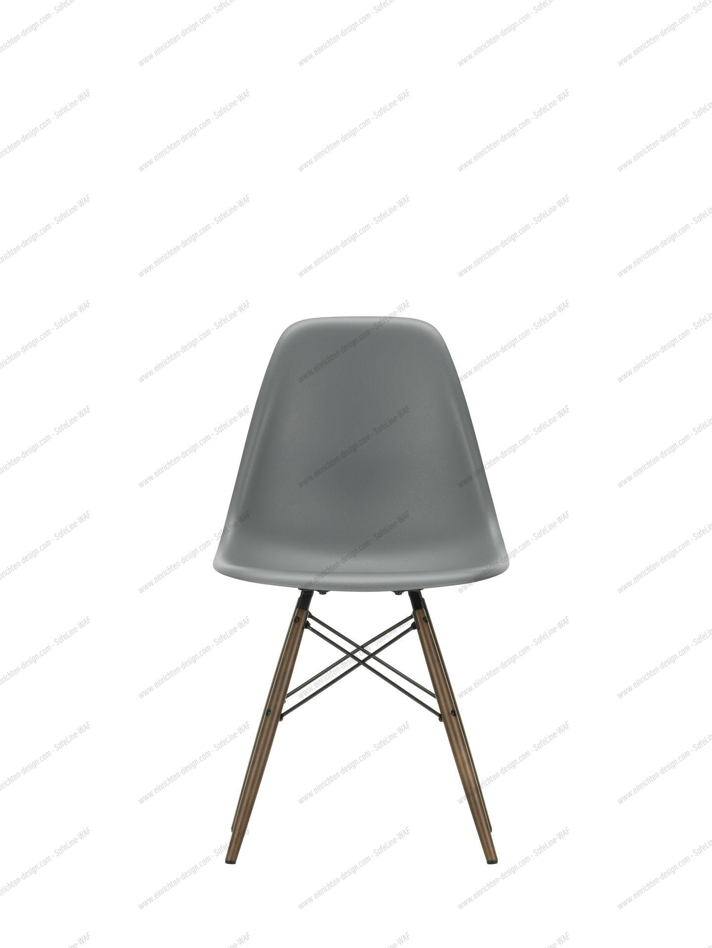 Eames Plastic Side Chair DSW Chair Vitra Maple yellowish-Deep black