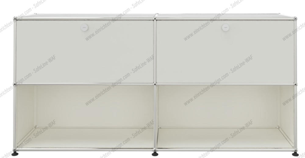 USM Haller Sideboard 2 Drawers and 2 Open Pure white - FAST DELIVERY