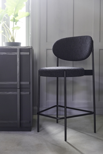 Series 430 Bar Stool Bar stool 75 cm BLACK / REMIX 123 Verpan SINGLE PIECES