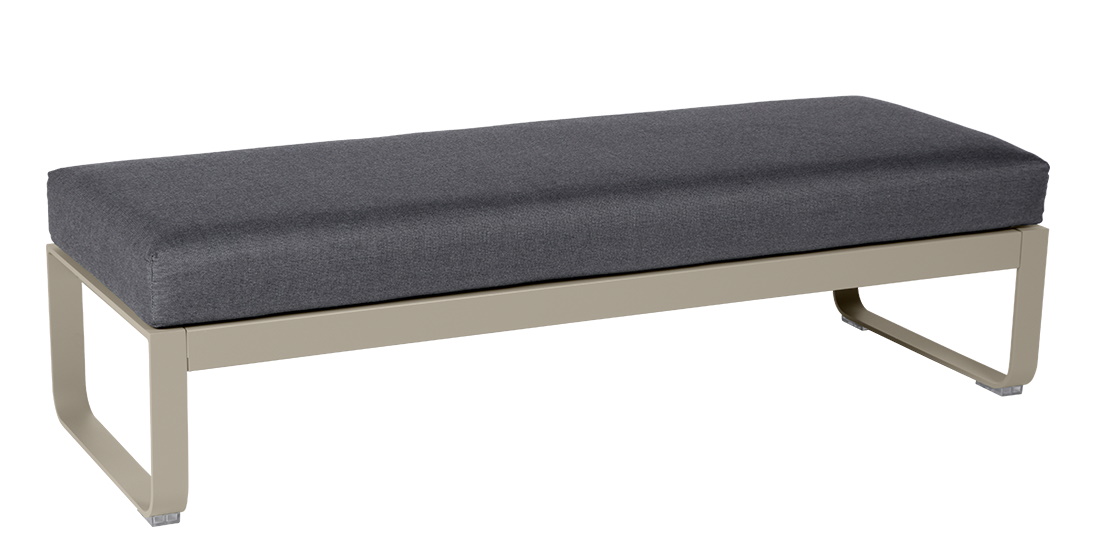 Bellevie 2-Seater Upholstered Stool Outdoor Fermob 