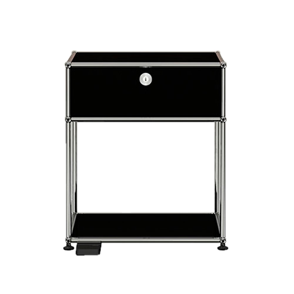 E bedside table with dimmable light USM Haller 