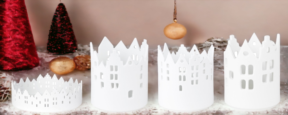Home Light House Assortment Set of 4 City Lights Räder