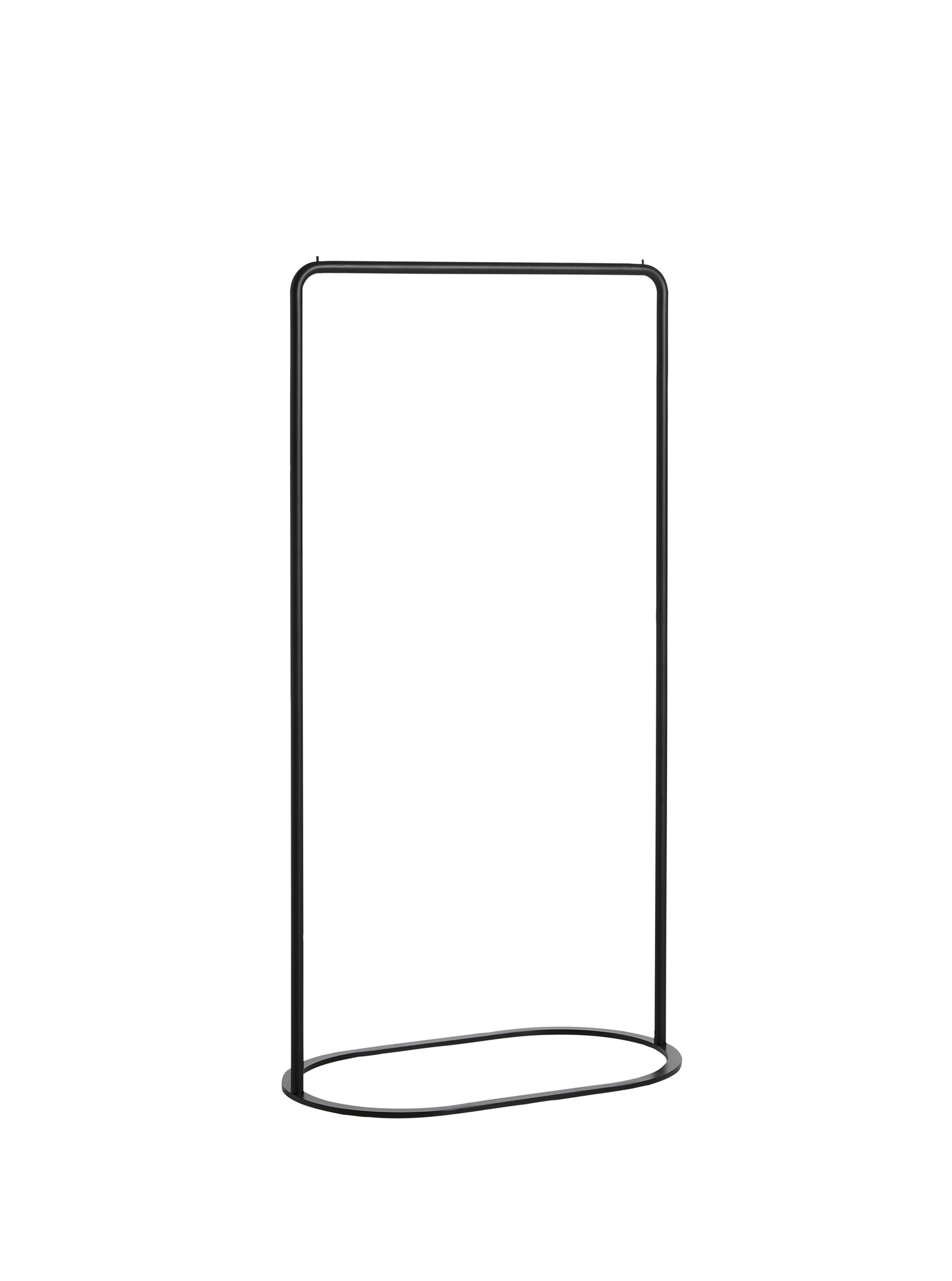 O&O Clothing Rack Black Painted Metal Small Woud
