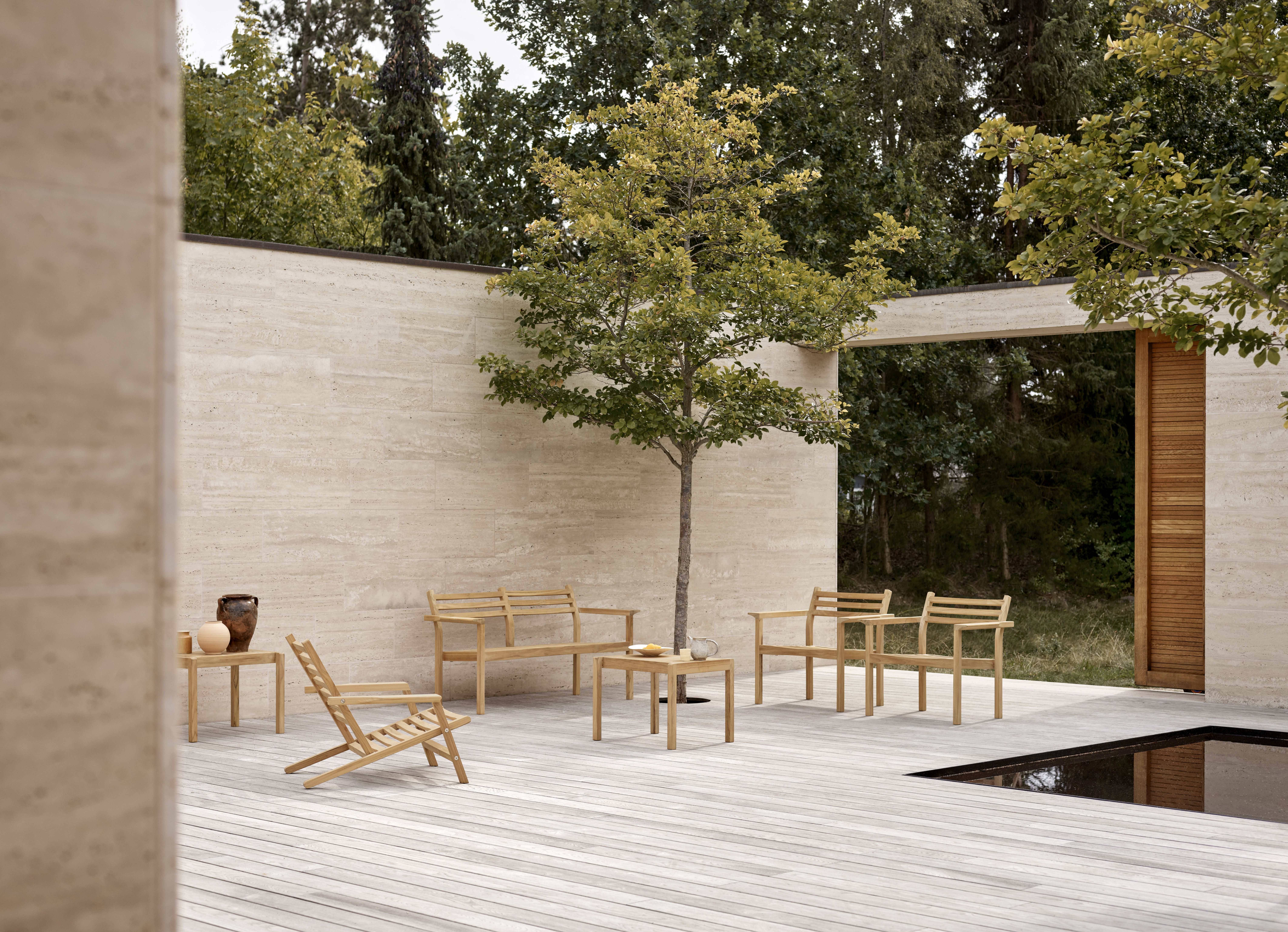 AH601 Armchair Teak Outdoor Carl Hansen & Søn