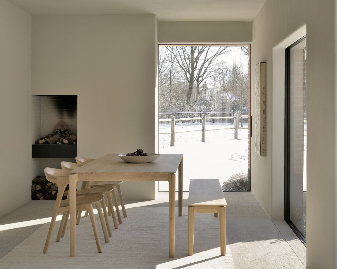 Bok Dining table laquered oak W140 x D80cm Ethnicraft