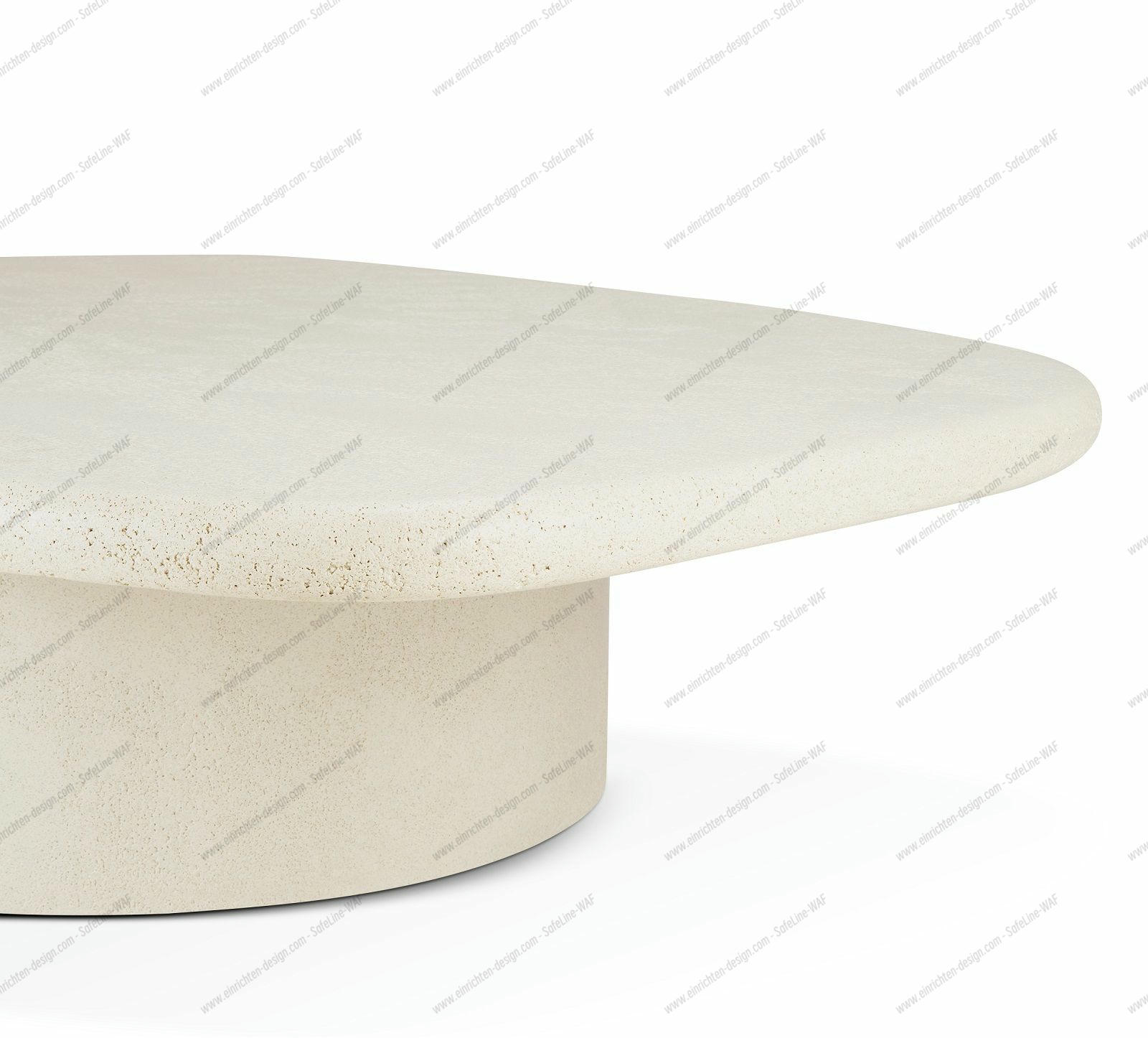 Elements Coffee table Microcement pebble shape Ethnicraft