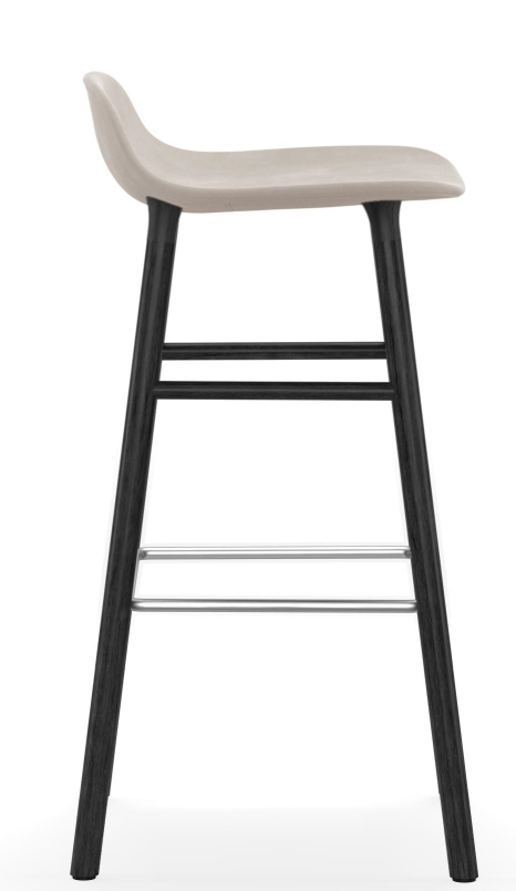 Form Barstool  H 75 cm Oak Upholstered Normann Copenhagen