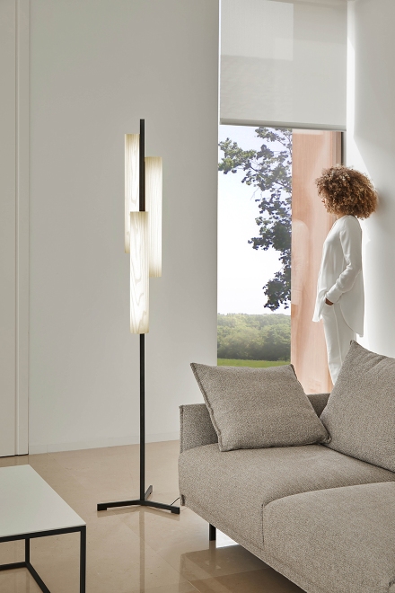 Black Note Triplet Floor LED floor lamp LZF Lamps