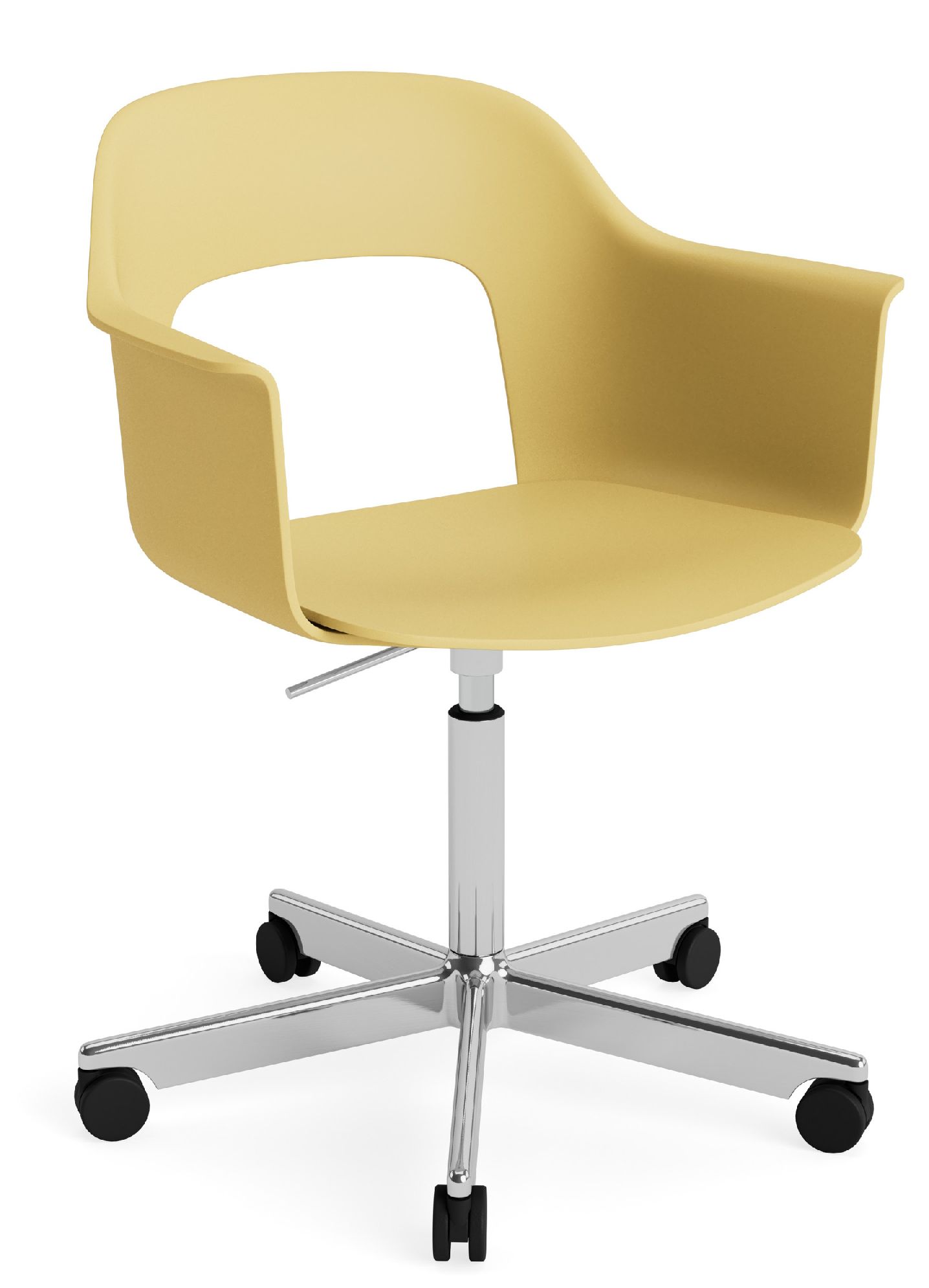 Layout Armchair 241 Armchair 5-star base swivel mechanism with gas spring Hay 