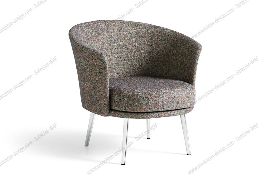 Dorso Lounge Chair Swarm multicolour / chrome steel Hay