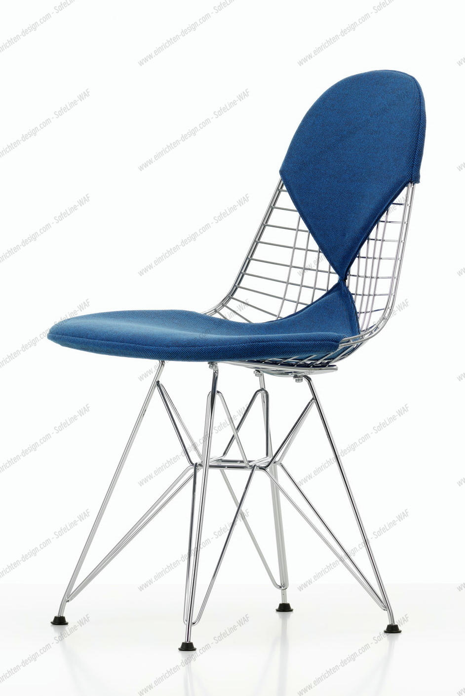 DKR-2 Wire Chair with seat and back cushion Vitra