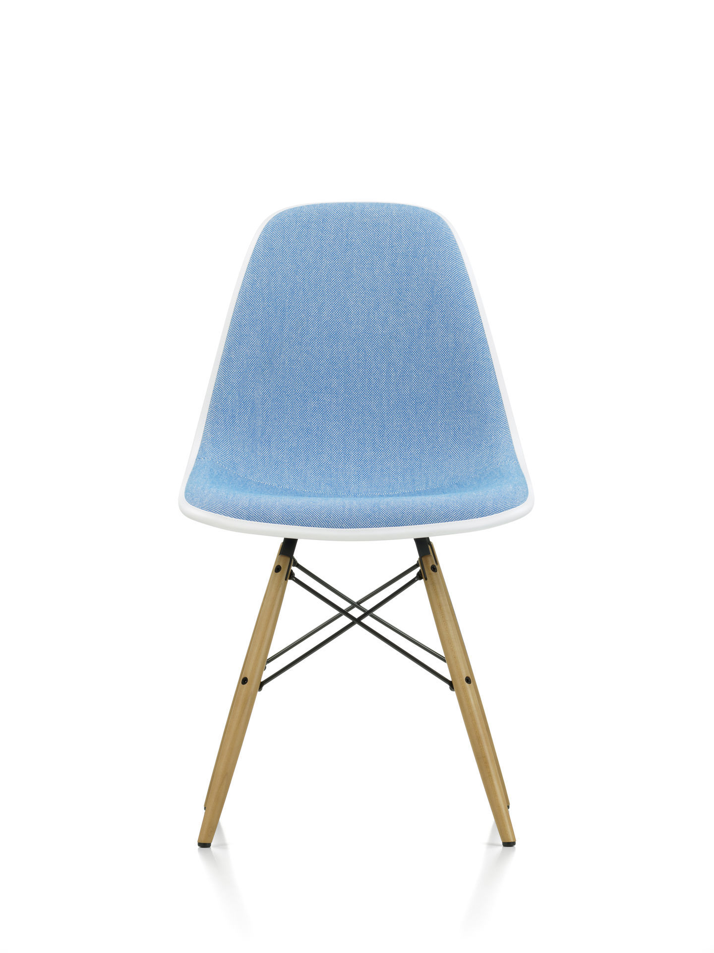 Eames Plastic Side Chair DSW Chair fully upholstered Vitra