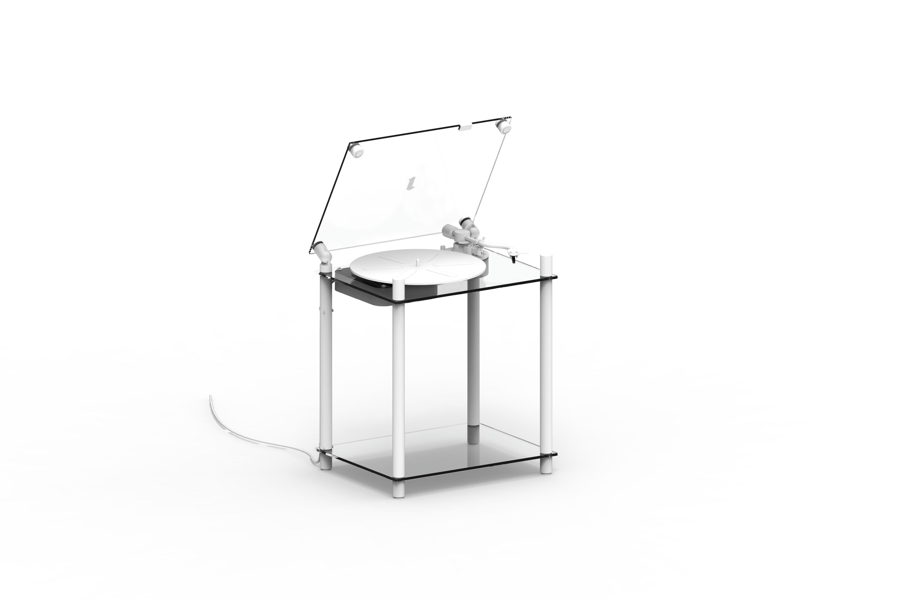 Transparent turntable Transparent