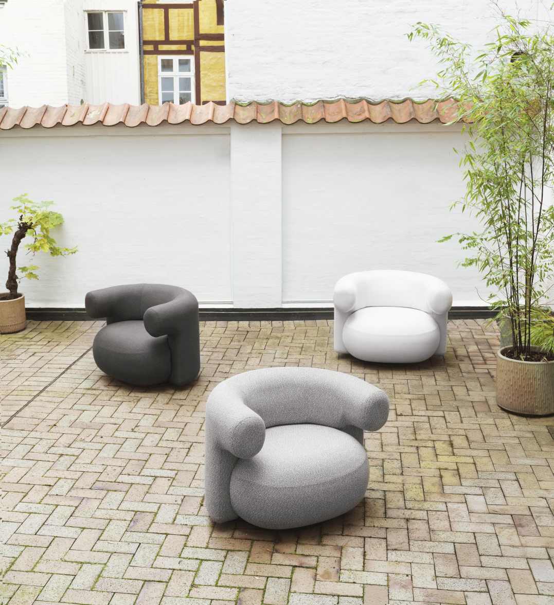 Burra Lounge Chair Armchair with reverse swivel function Outdoor Normann Copenhagen