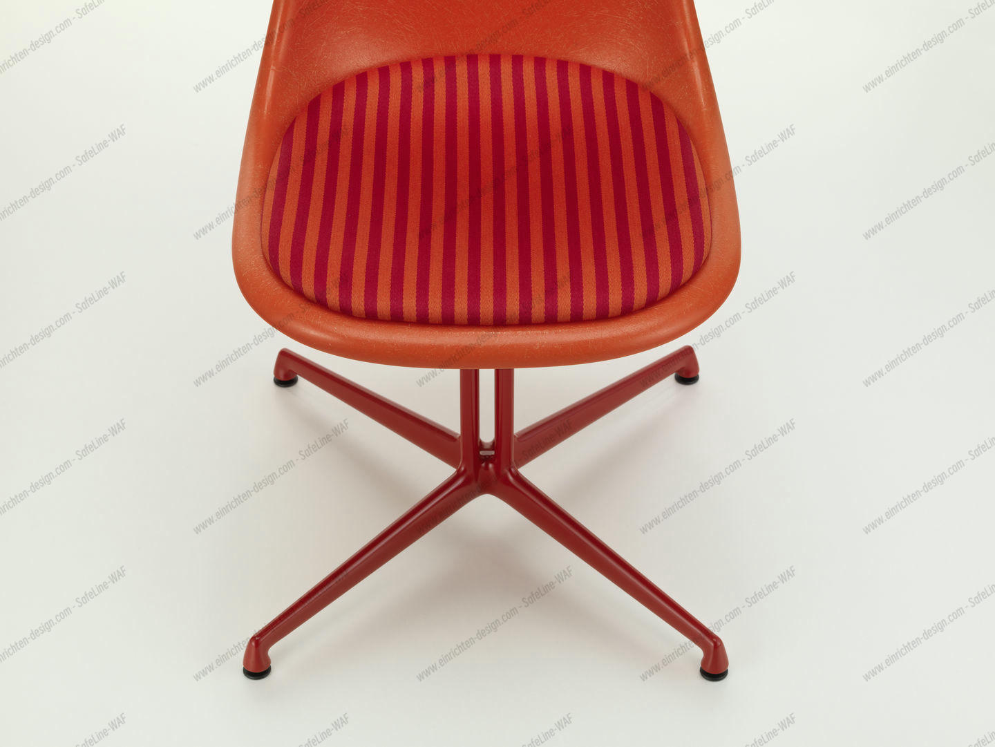 Eames Fibreglass Side Chair La Fonda Red Orange Vitra LIMITED EDITION 