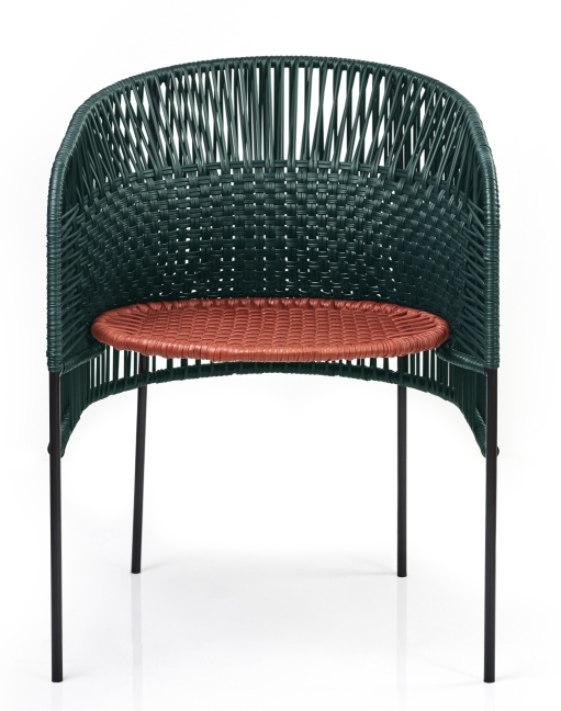 Caribe Chic Dining Chair Chair Outdoor ames Moss green / Copper / Black