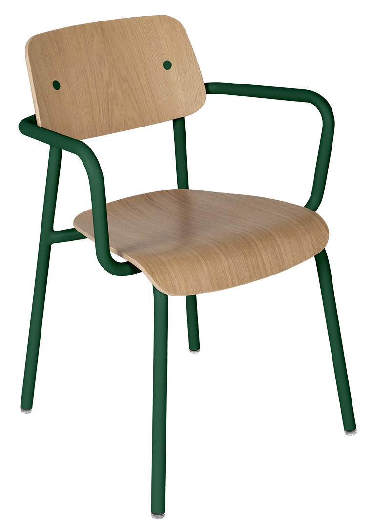 Study Bridge oak armchair Outdoor Fermob