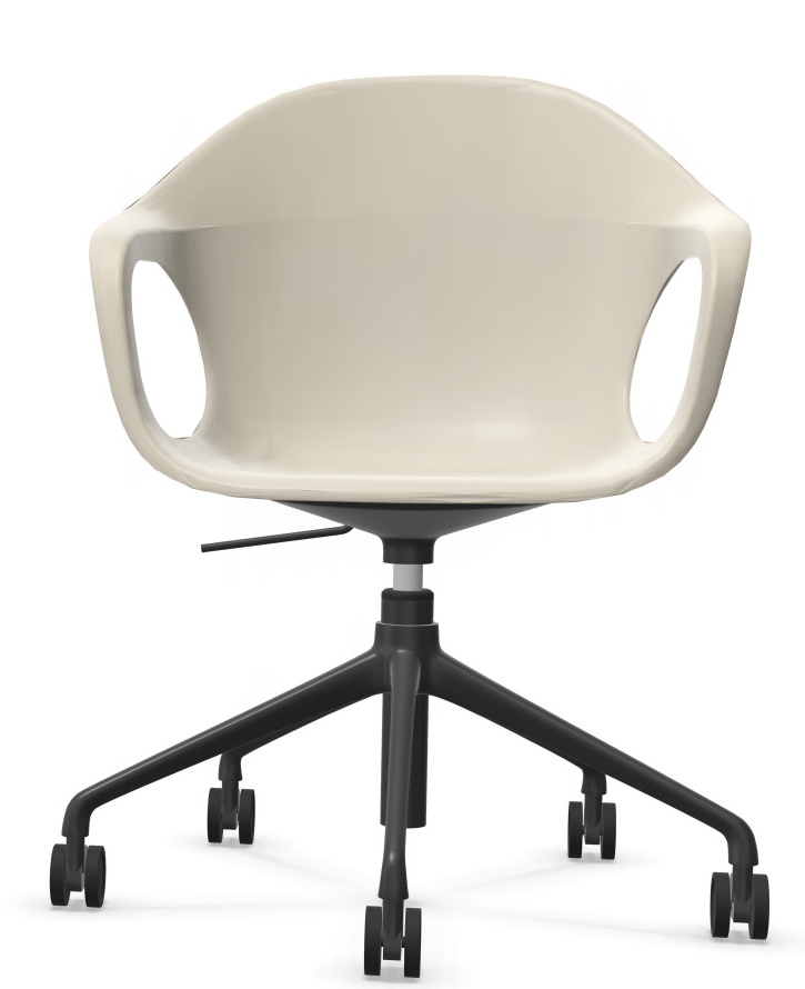 Elephantino armchair five-star frame with castors Kristalia