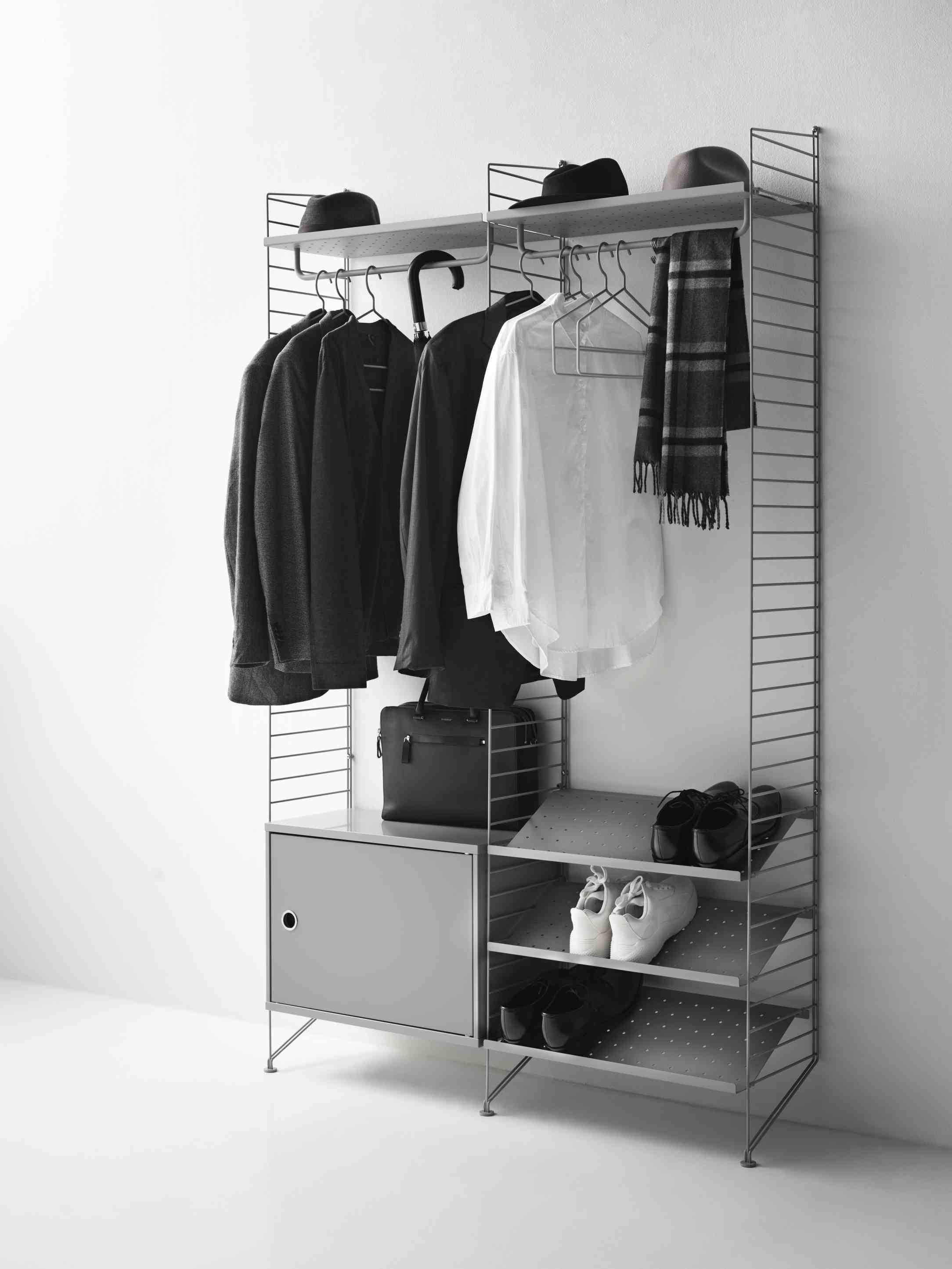 String Bedroom Floor Shelving System C String Furniture
