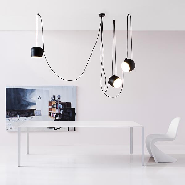 Aim 3-er Set Pendant light Black Flos SINGLE PIECES