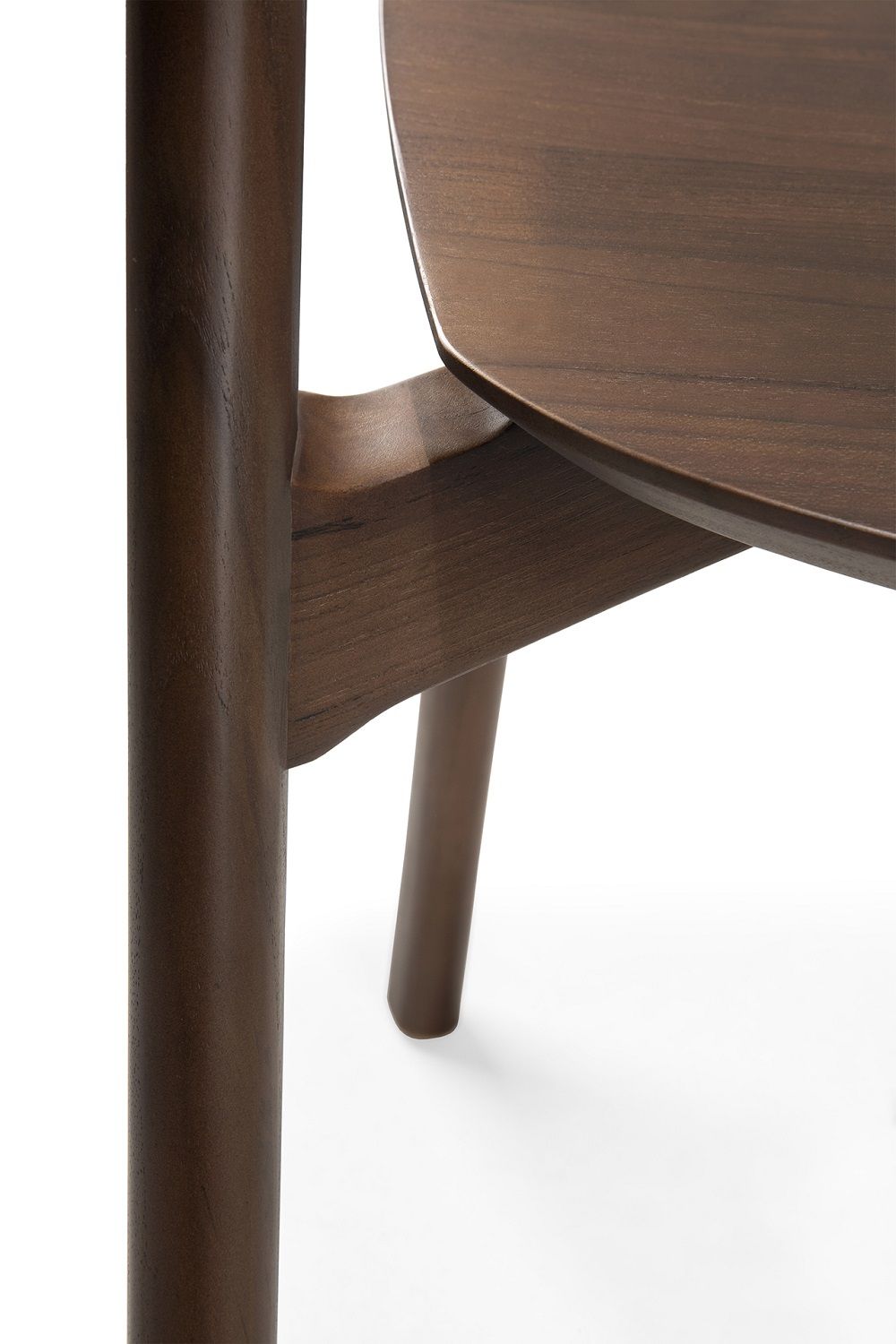 Bok Chair Teak lacquered dark brown Ethnicraft