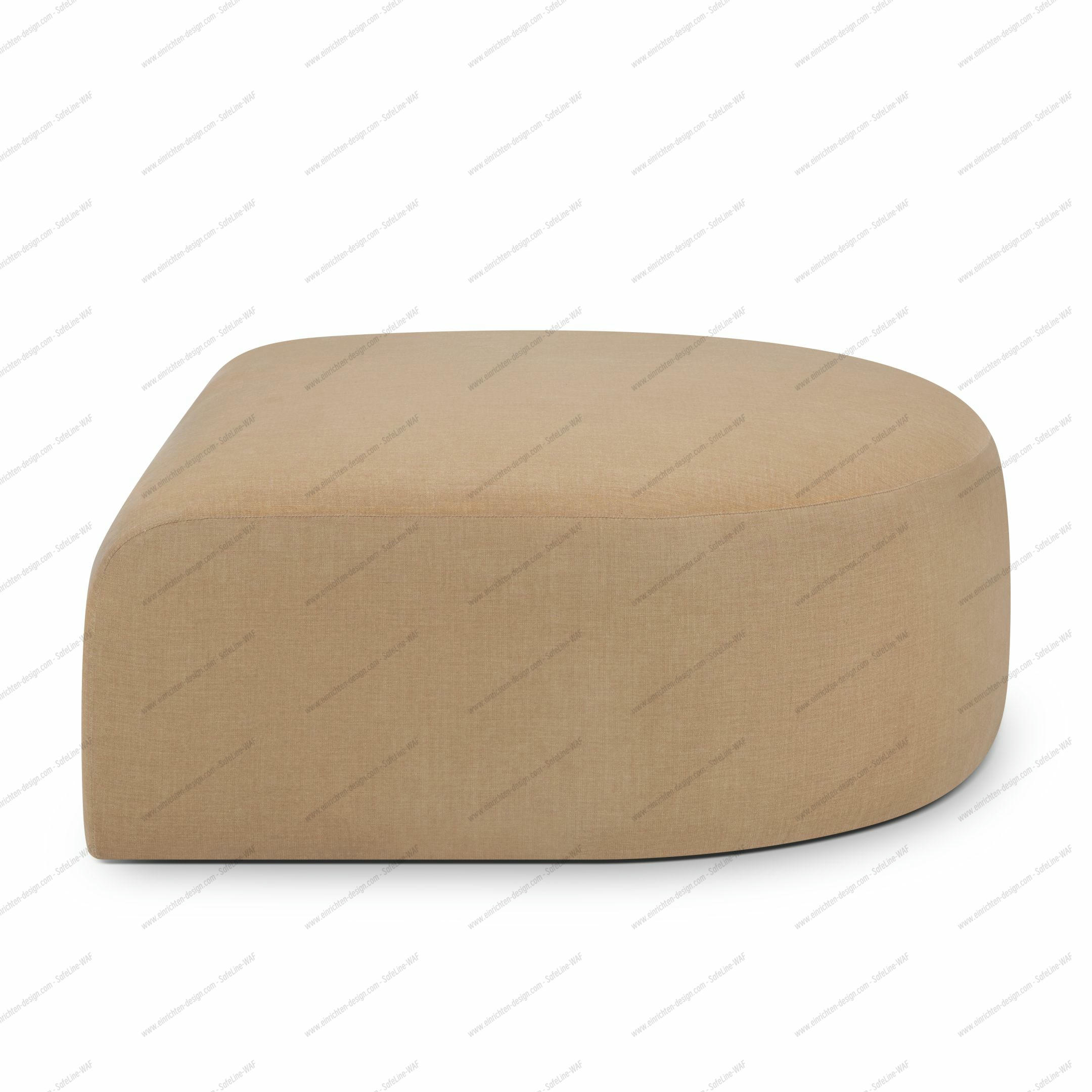 Bulky half-round stool Light Sepia Ethnicraft