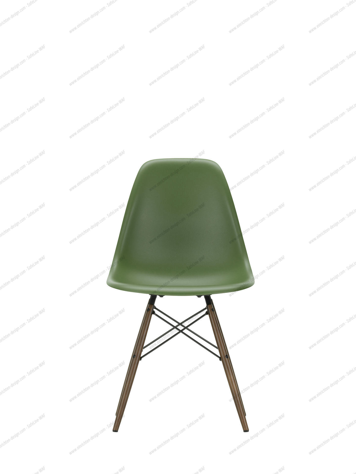 Eames Plastic Side Chair DSW Chair Vitra Maple yellowish-Deep black