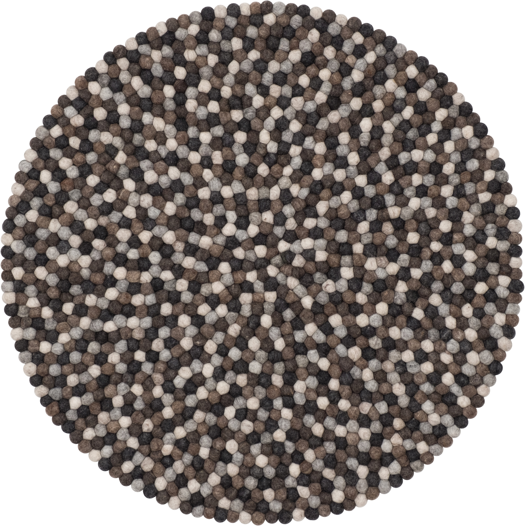 Felt ball Carpet round 140 cm myfelt