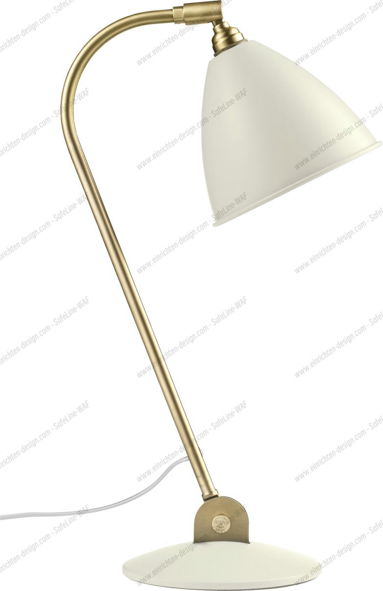 Bestlite BL 2 Table lamp White / Brass Gubi Bestlite BL 2 Table lamp White / Brass Gubi