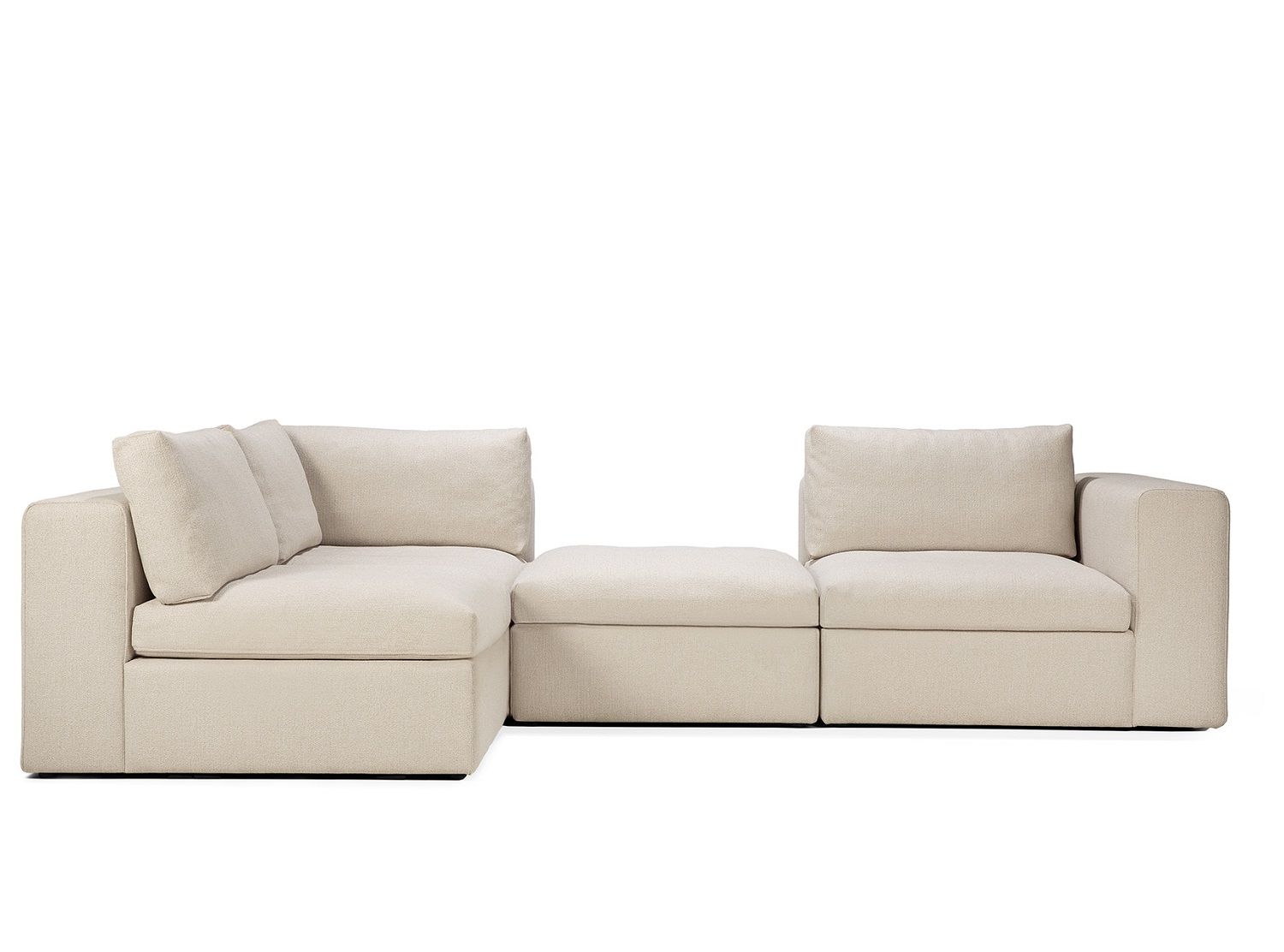 Mellow Sofa Off White Eco Fabric - left armrest Ethnicraft