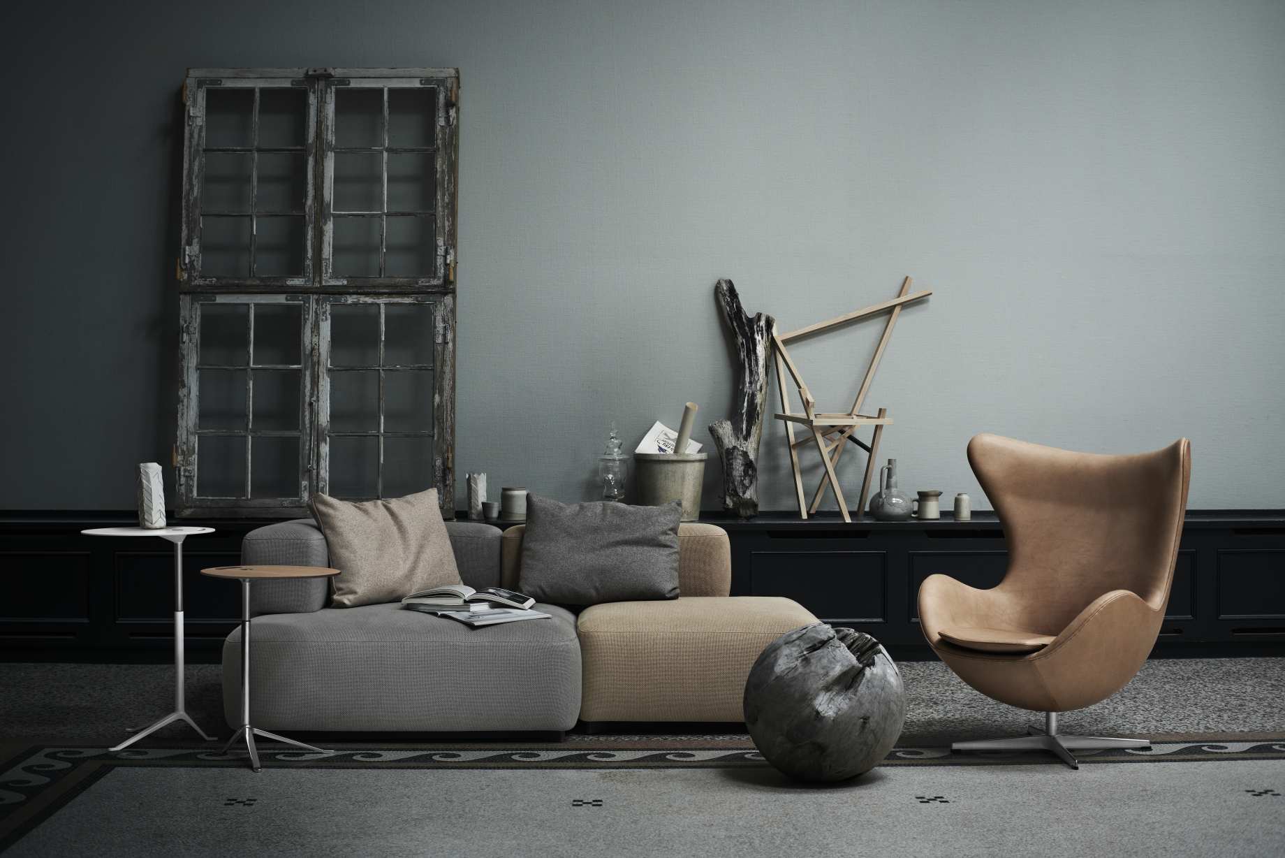 Alphabet 3-Seater Sofa Armrest left Fritz Hansen